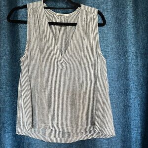 Marine Layer Cream Sleeveless Boxy Tank Top